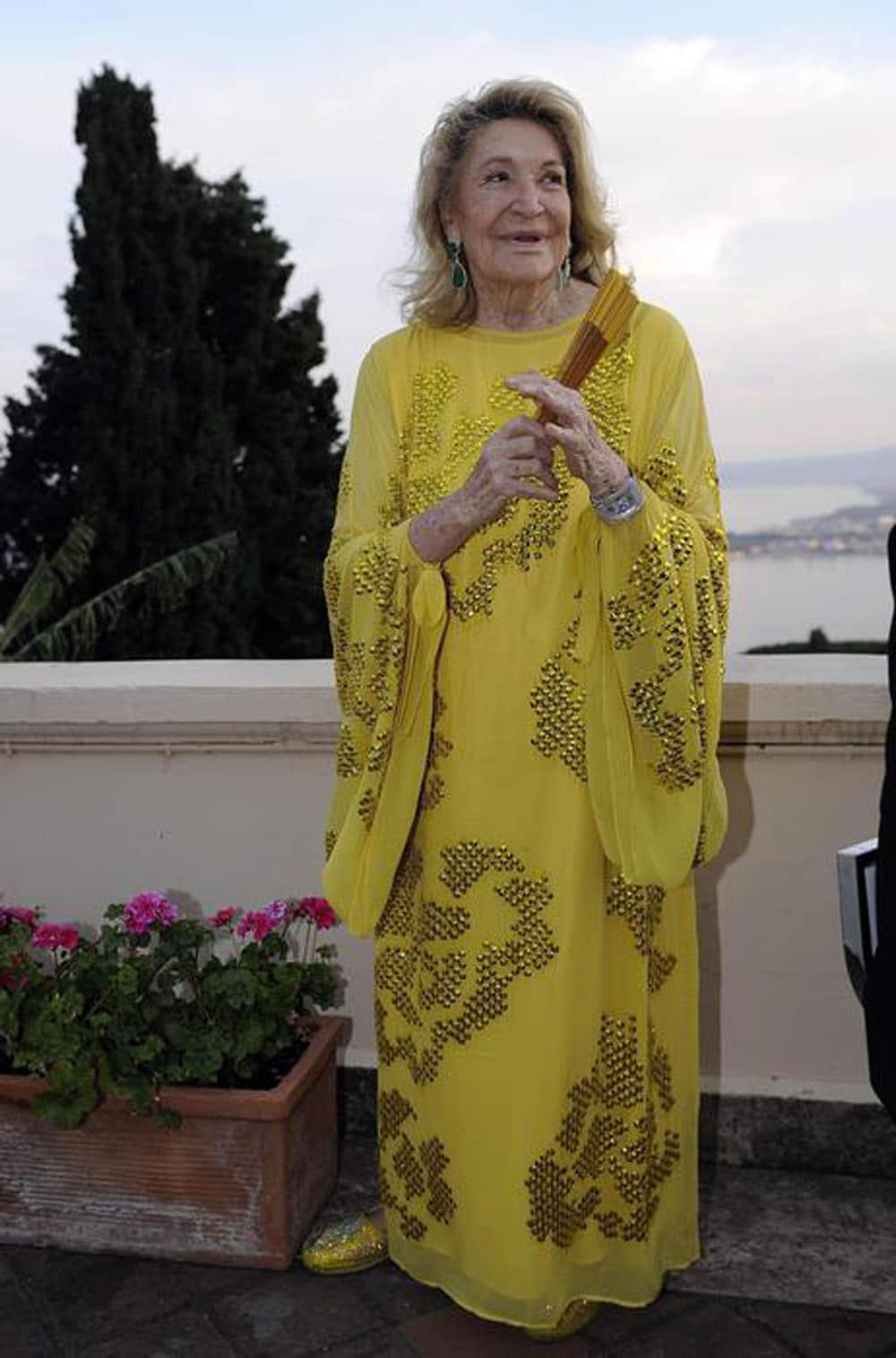 Italian manager Marta Marzotto at a party during the 60thTaormina Film Festival, in Taormina, Sicily Island, Italy, 15 June 2014. The festival runs from 14 to 21 June. ANSA/CLAUDIO ONORATI